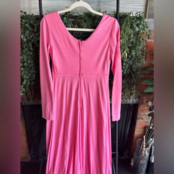 Vintage hot pink maxi dress - Picture 7 of 8